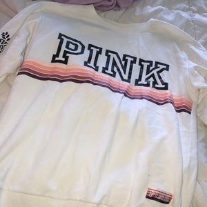 Oversized pink sweatshirt